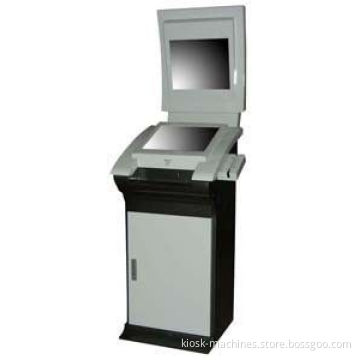 Dual Screen Touchscreen Credit Card Payment Kiosk Machine, Free Standing Kiosks